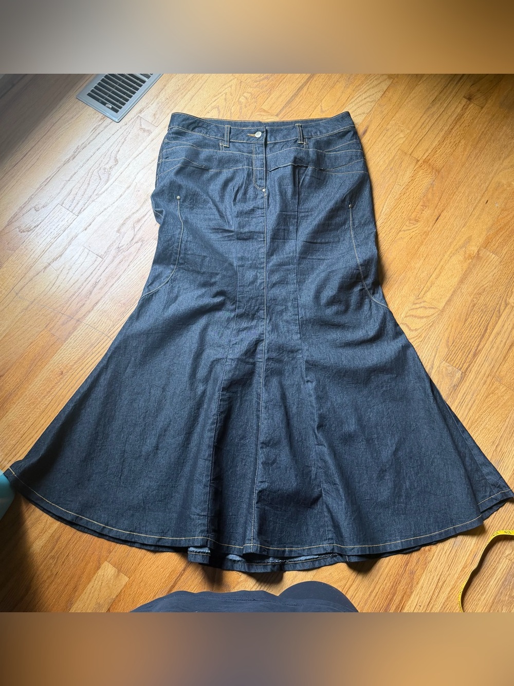 Y2K Bisou Bisou trumpet maxi skirt